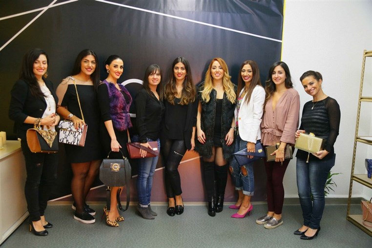 saQue’s handbags new collection preview event at Badaro showroom: limited edition burgundy Klutch sold out and designers announce 3 upcoming events in December.